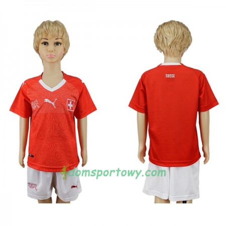 Koszulka Szwajcaria Dziecięcy Domowe Koszulki Piłkarskie Mistrzostwa Świata 2018